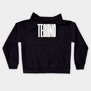 techno logo Kids Hoodie